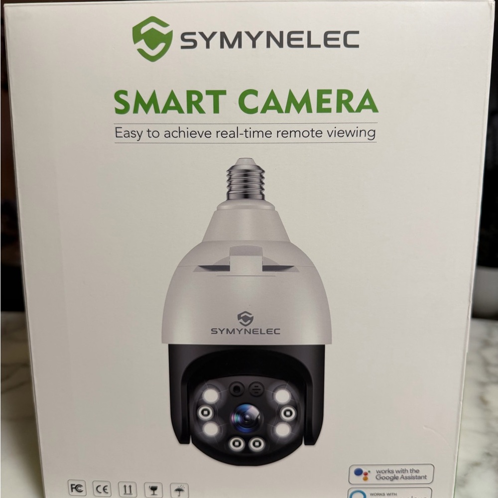 SYMYNELEC 5GHz/2.4GHz Light Bulb Security Camera